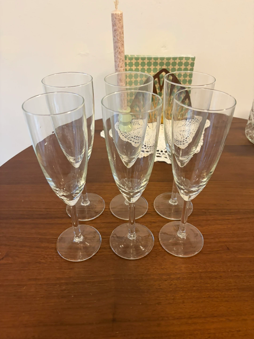 Set of 6 Champagne Flutes