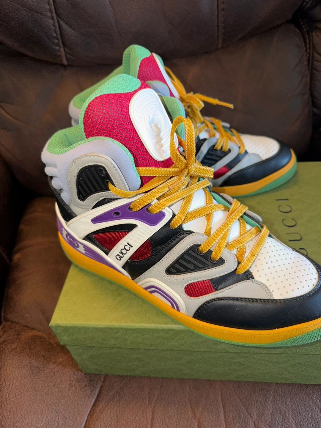 Gucci Basket High Top Sneakers - photo 3
