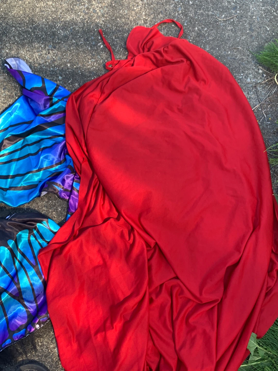 Red costume cape