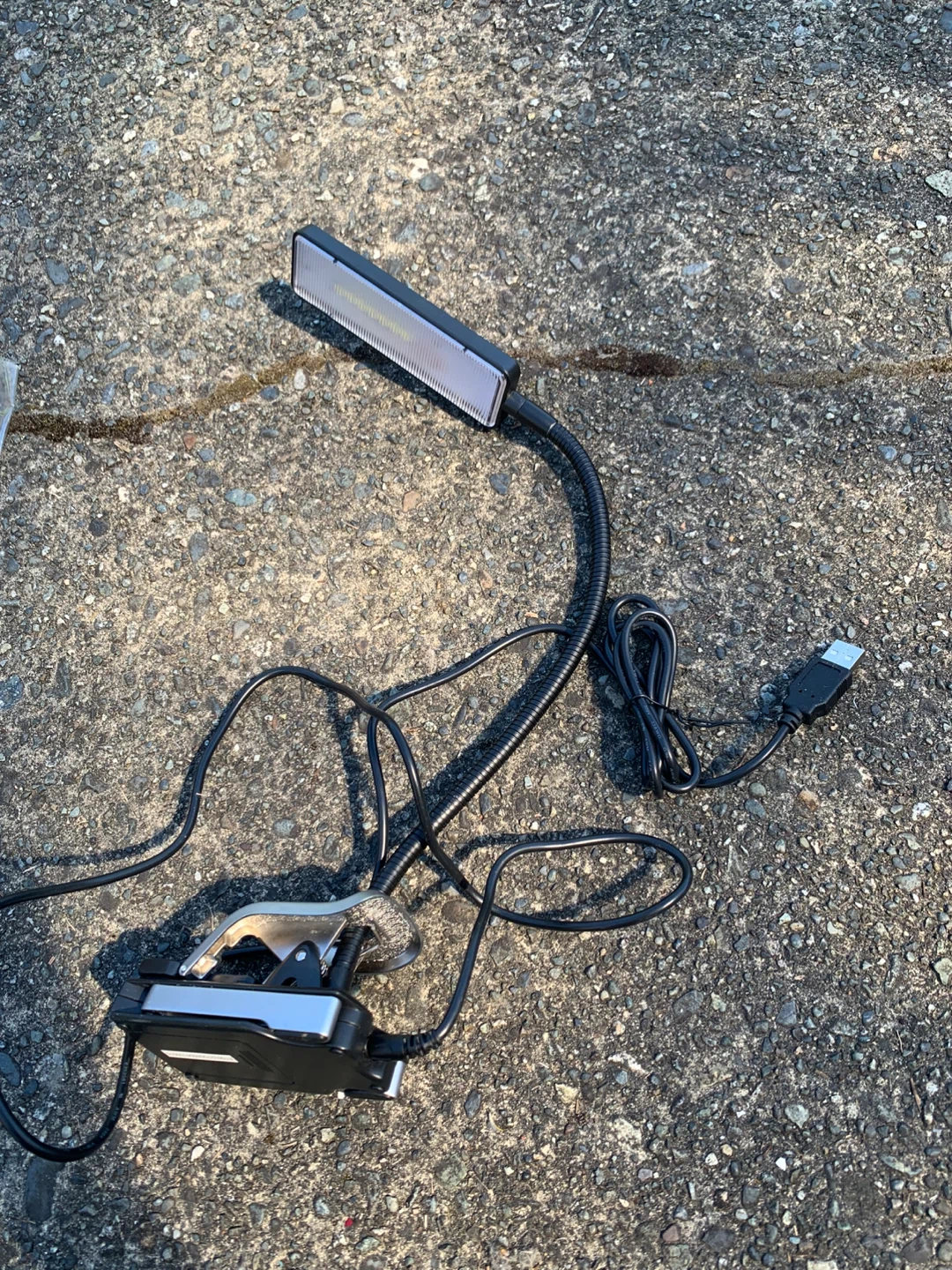 LED Clip-on Book Light with Flexible Gooseneck and USB Power