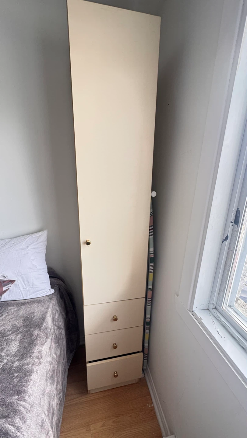 2 Tall Storage Cabinet with 3 Drawers