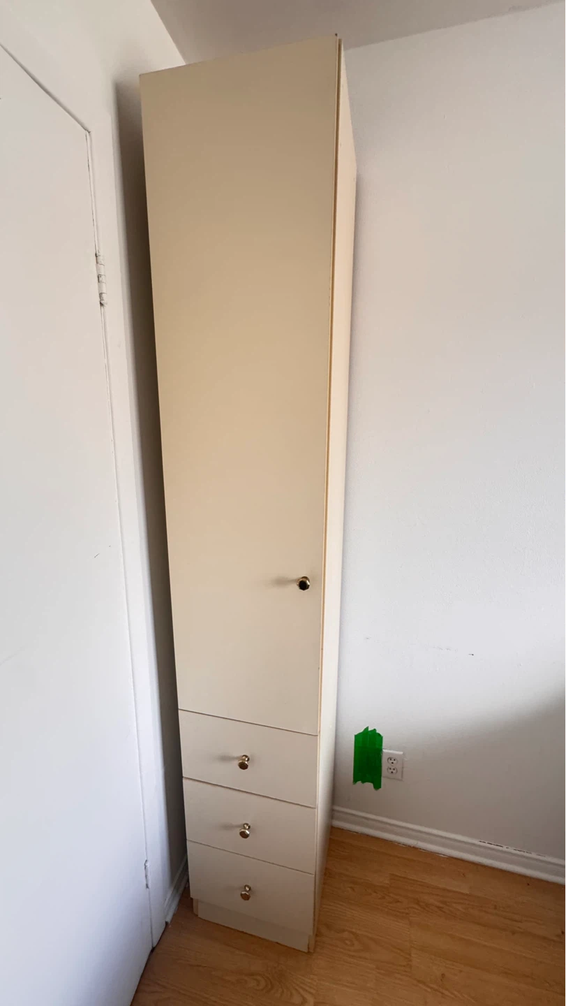 2 Tall Storage Cabinet with 3 Drawers - photo 2