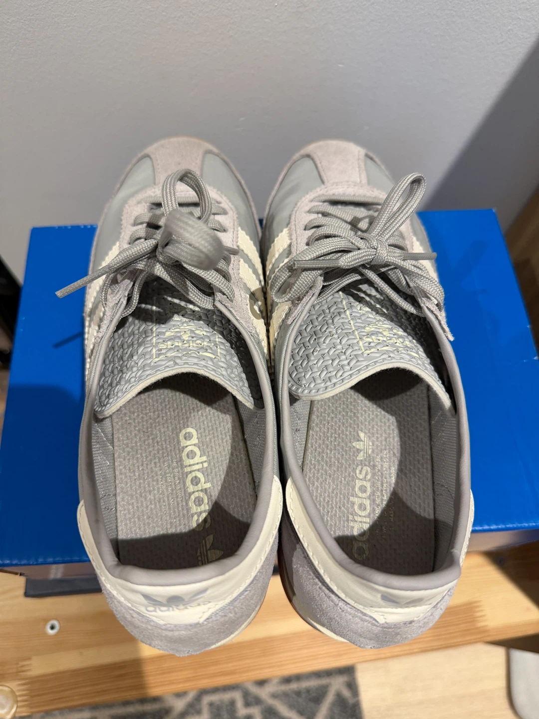 Adidas SL 72 Grey Suede and Nylon Sneakers - photo 3