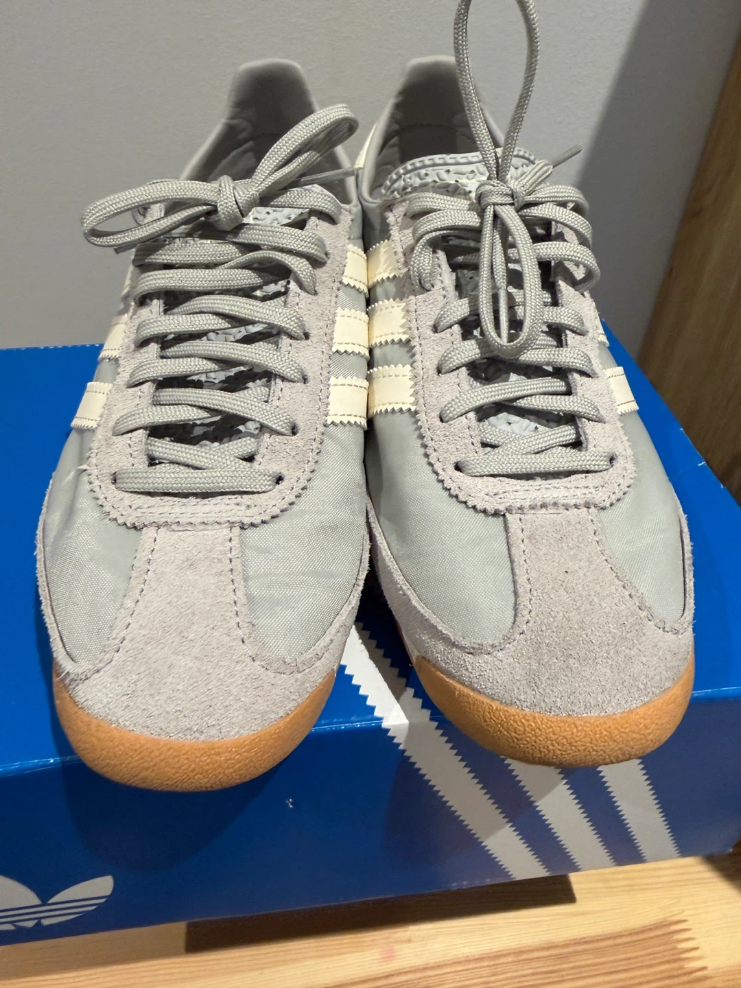 Adidas SL 72 Grey Suede and Nylon Sneakers - photo 5