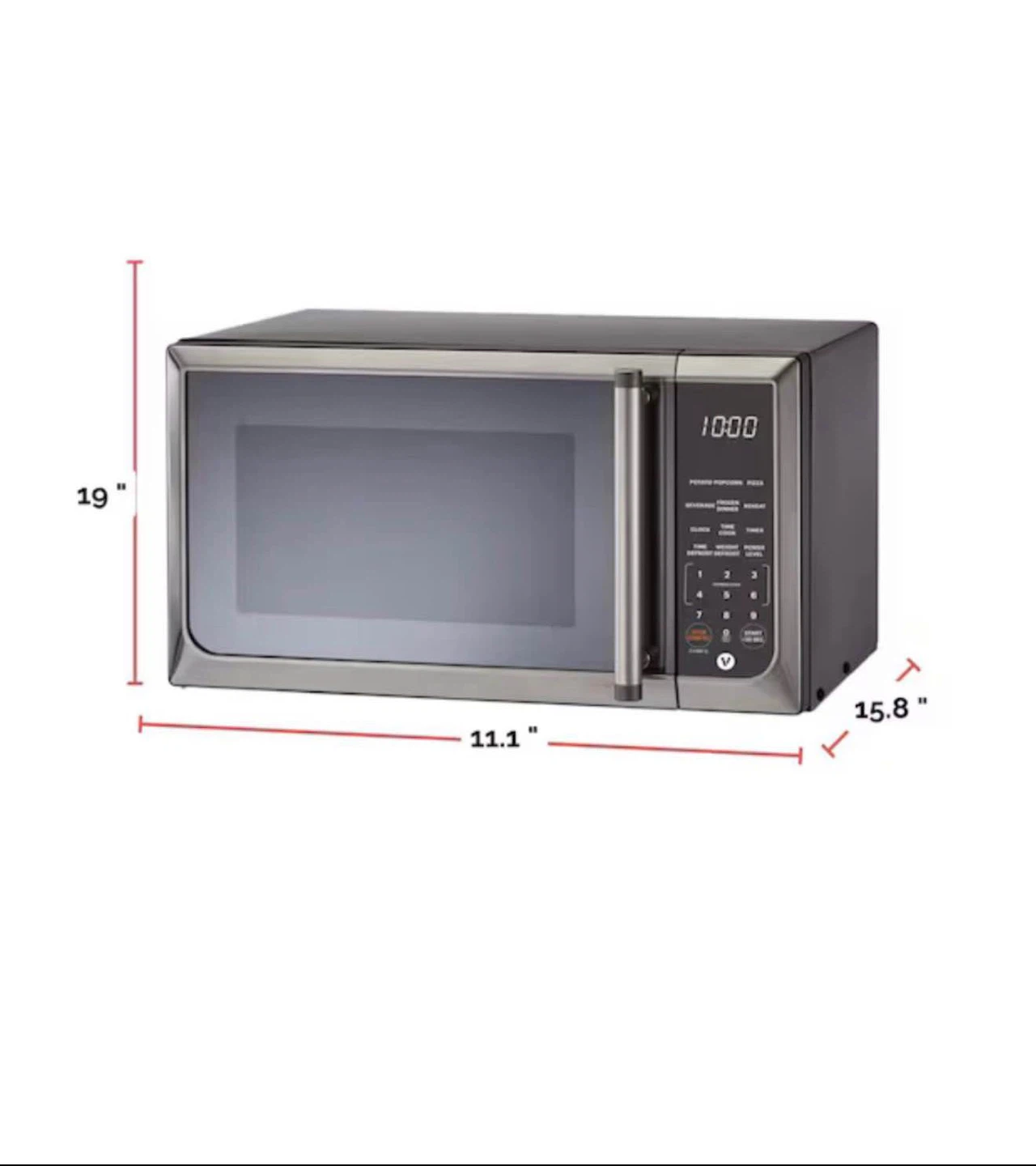 Vida by Paderno Stainless Steel Microwave Oven - photo 2