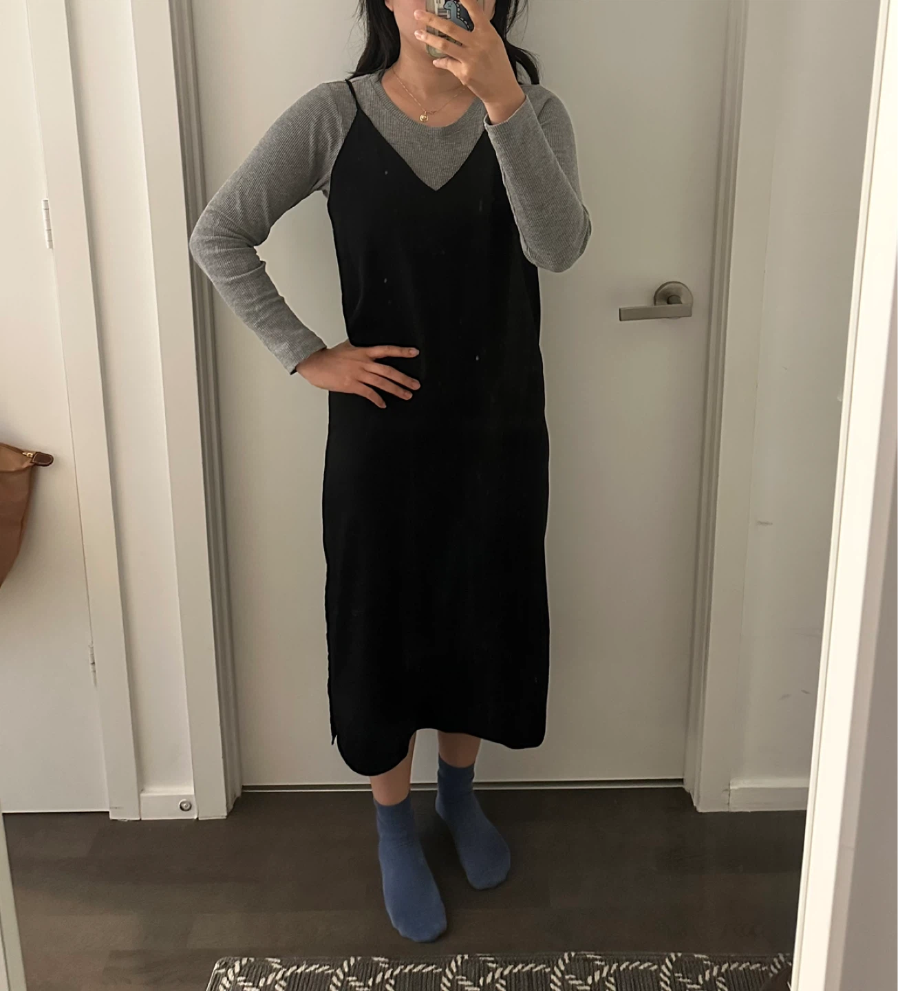 🇰🇷Black Slip Dress