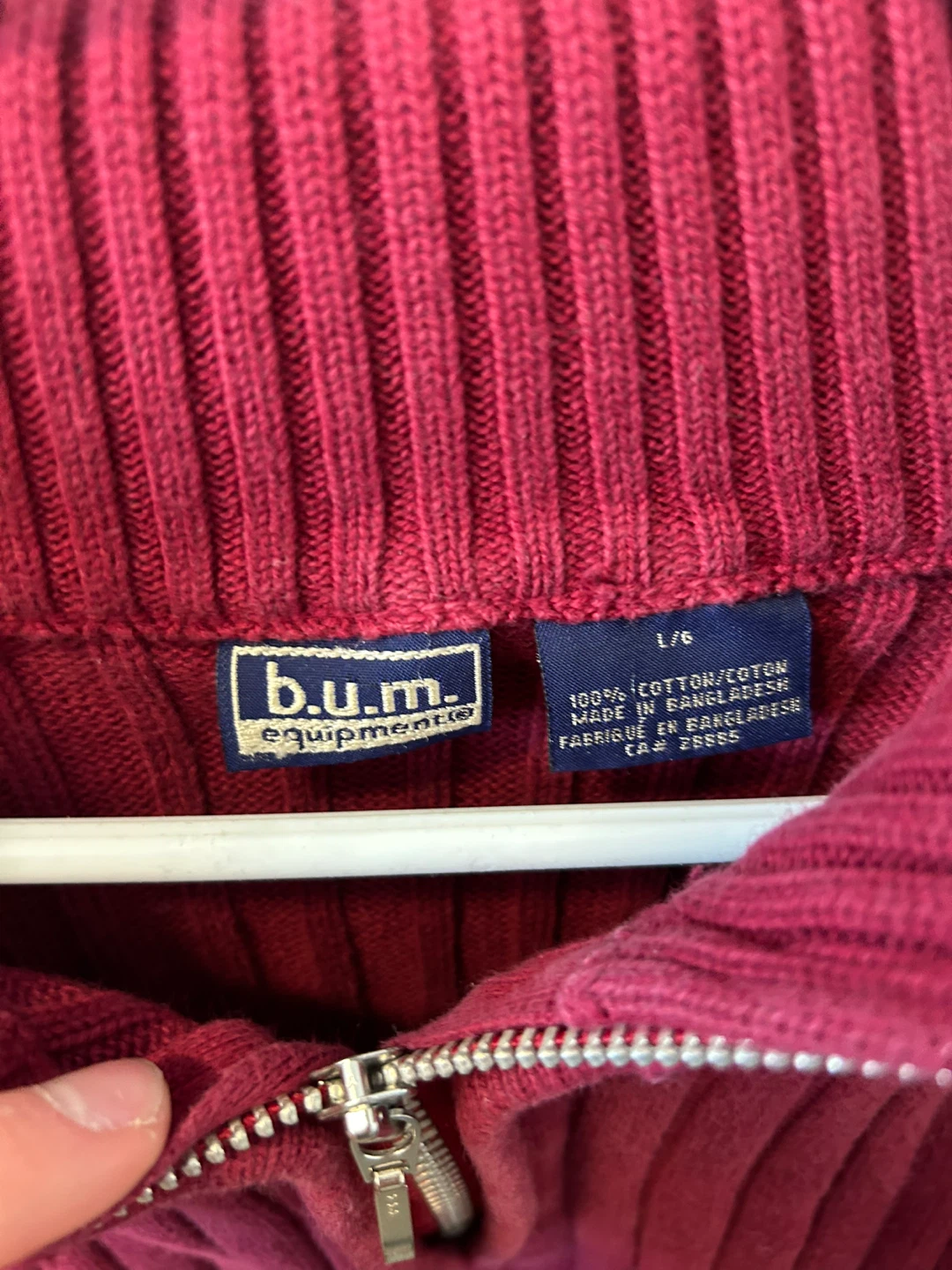 B.U.M. Equipment Ribbed Zip Sweater - photo 2