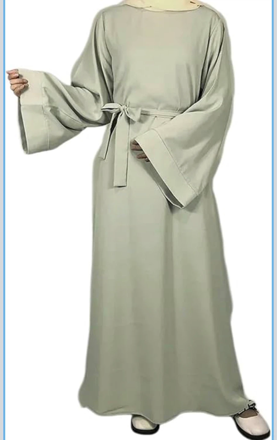 Abaya - Pistachio Green - Size M
