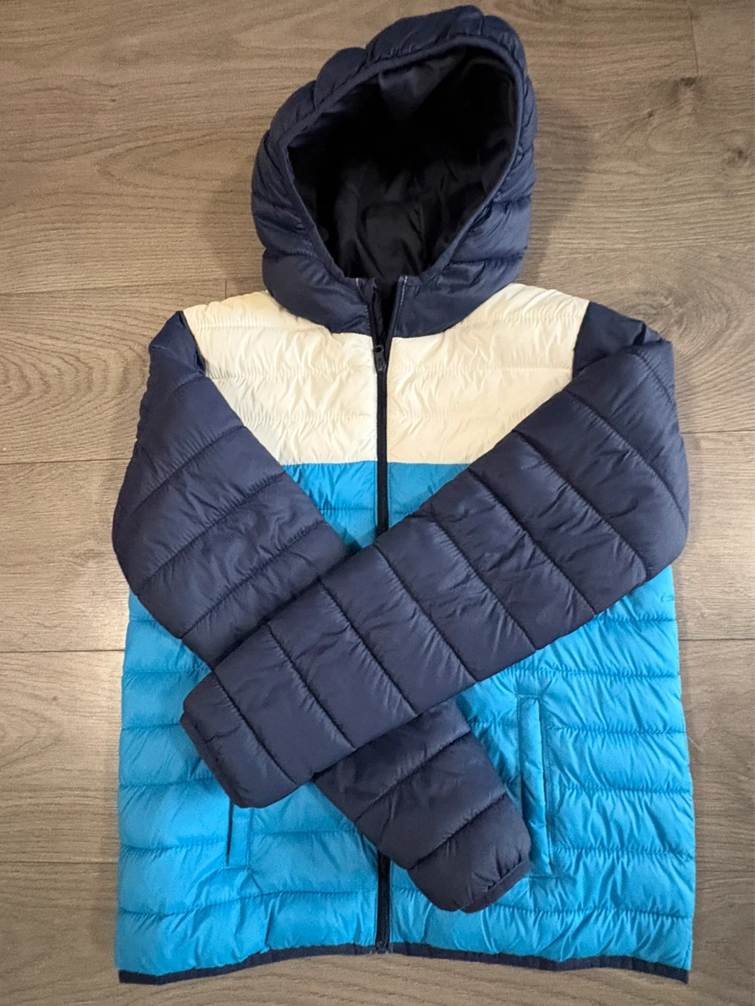 Kids' Puffer Jacket - Blue/Navy