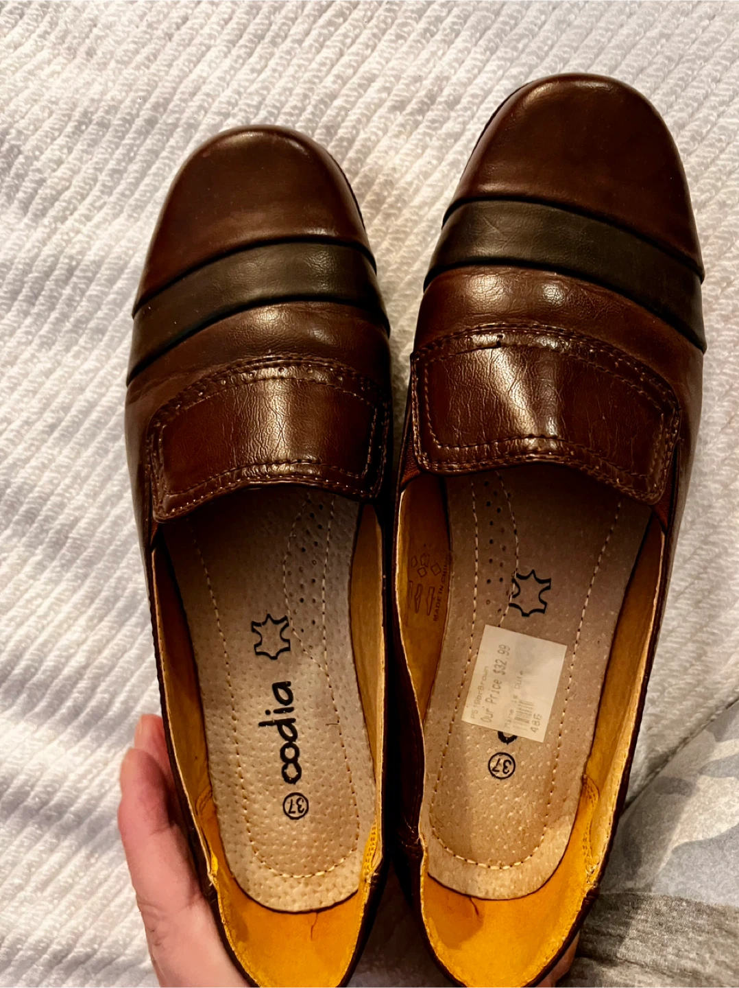 Women's Brown Loafers Size 37 - photo 5