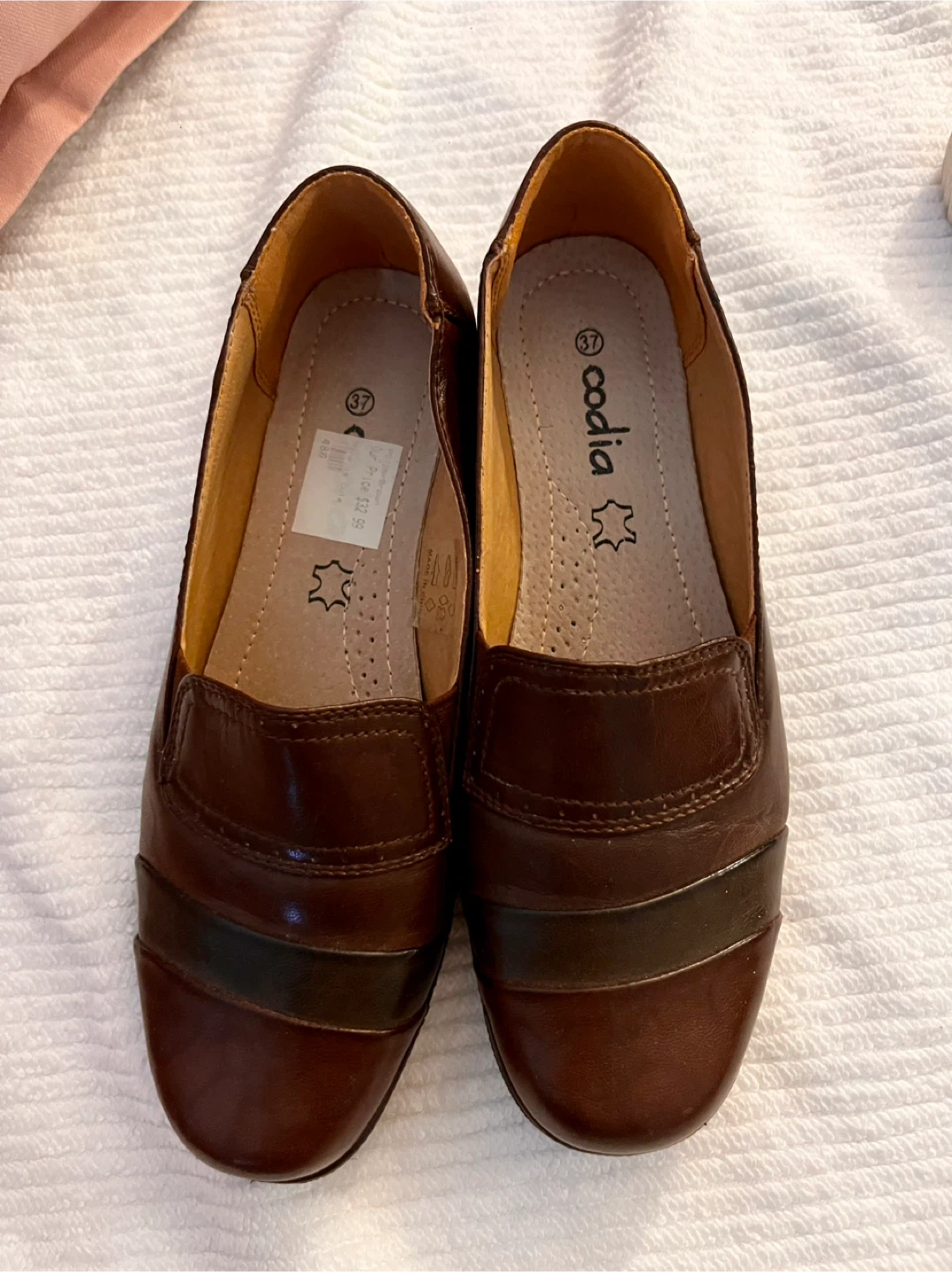 Women's Brown Loafers Size 37 - photo 3