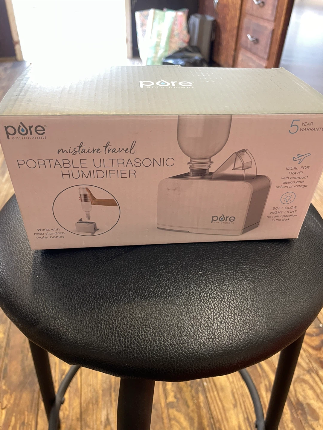 Pure Enrichment Mistaire Travel Portable Ultrasonic Humidifier