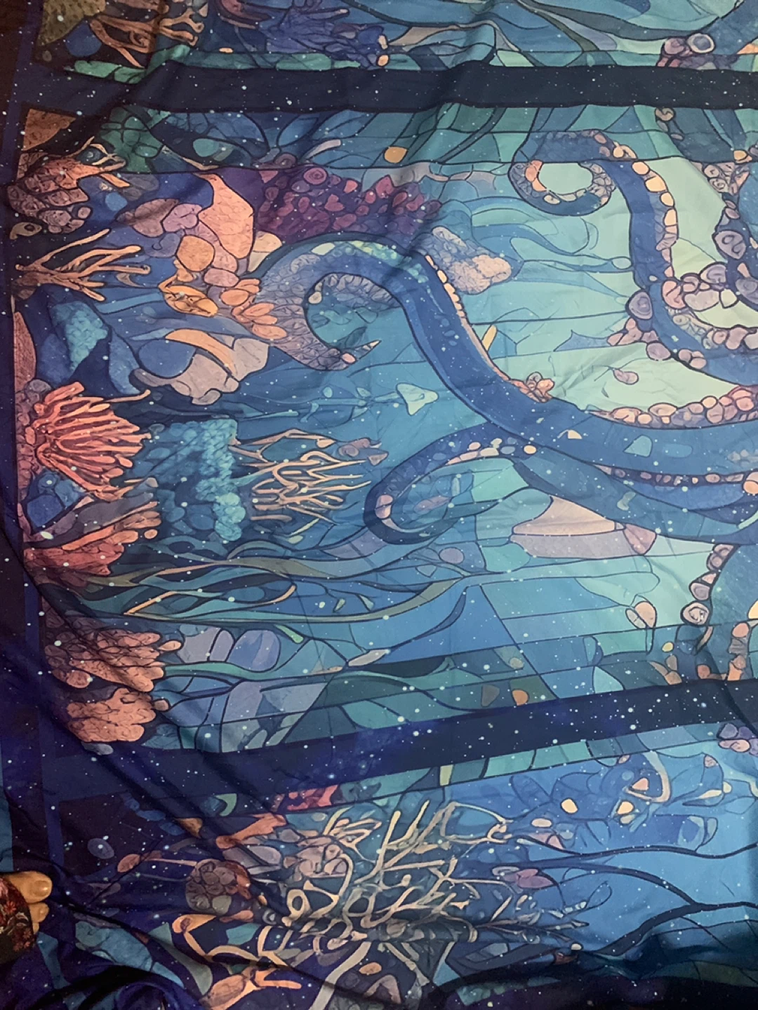 Feelyou Octopus Duvet Cover Set  Blue Full Size - photo 4