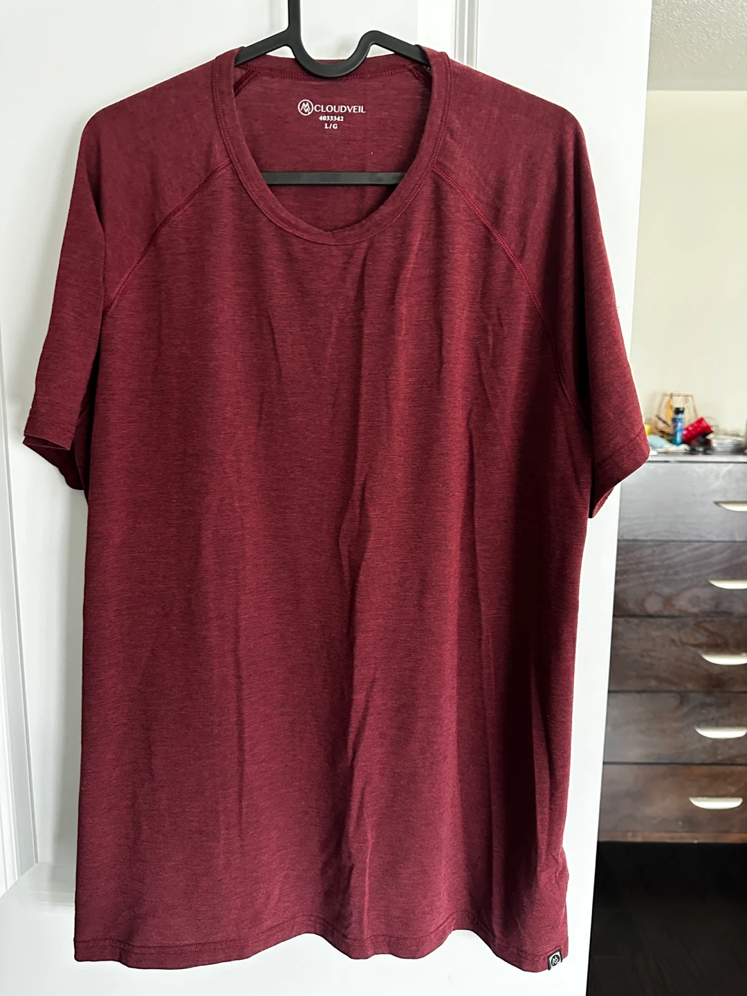 Cloudveil Men's Burgundy T-Shirt