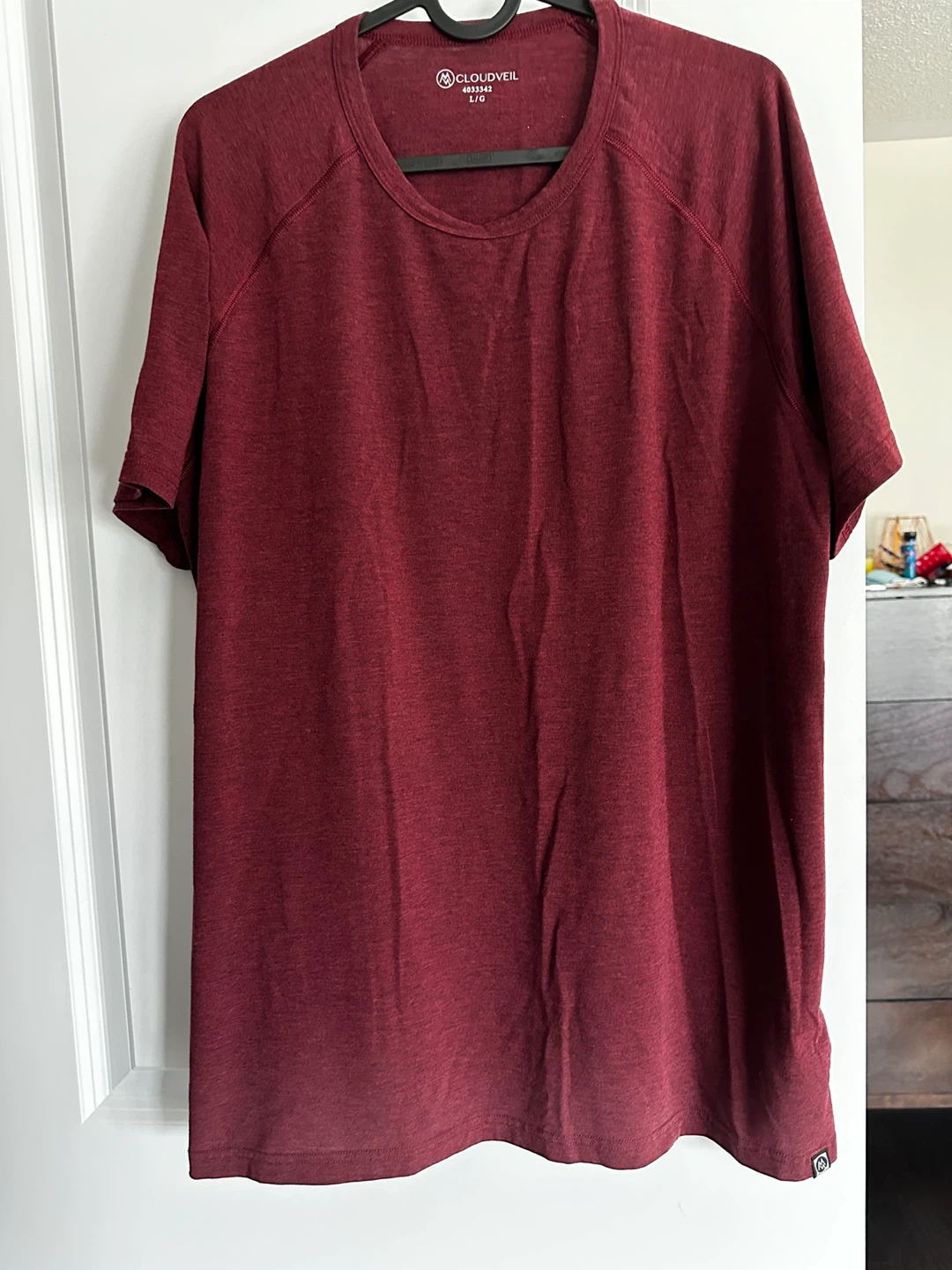Cloudveil Men's Burgundy T-Shirt - photo 4