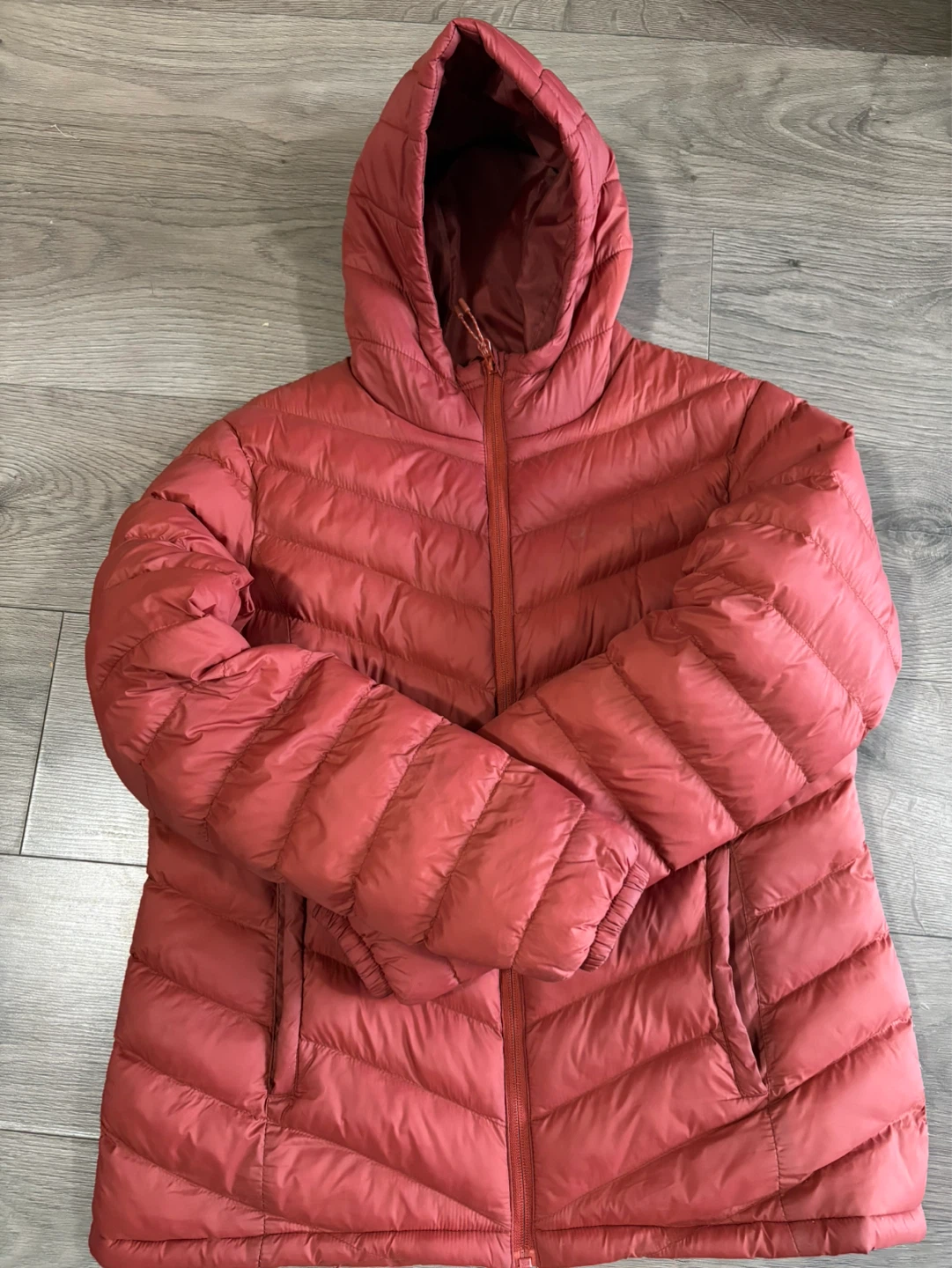 Puffer Jacket - Coral Red