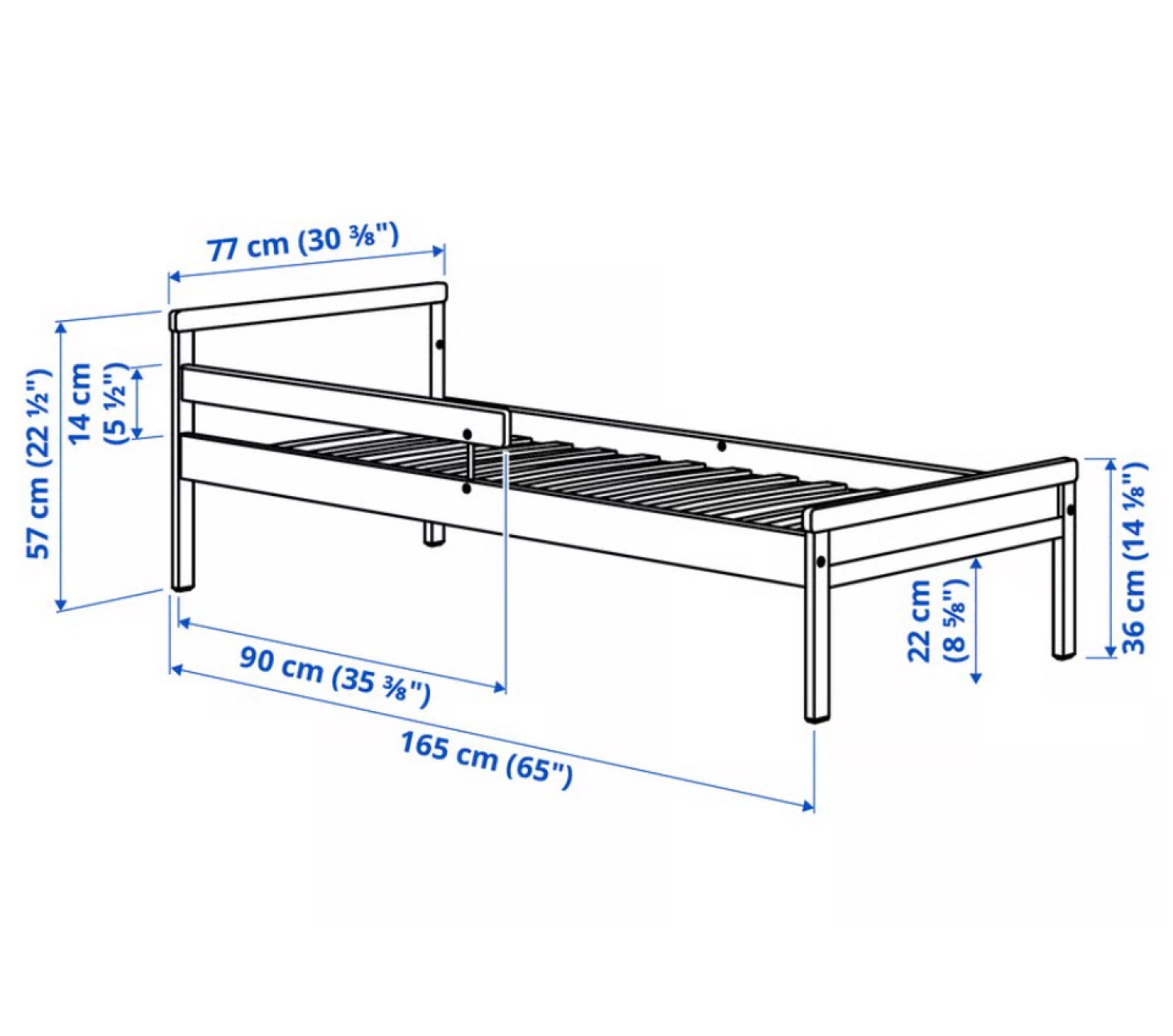 IKEA Junior Bed Frame with Guardrail - photo 3