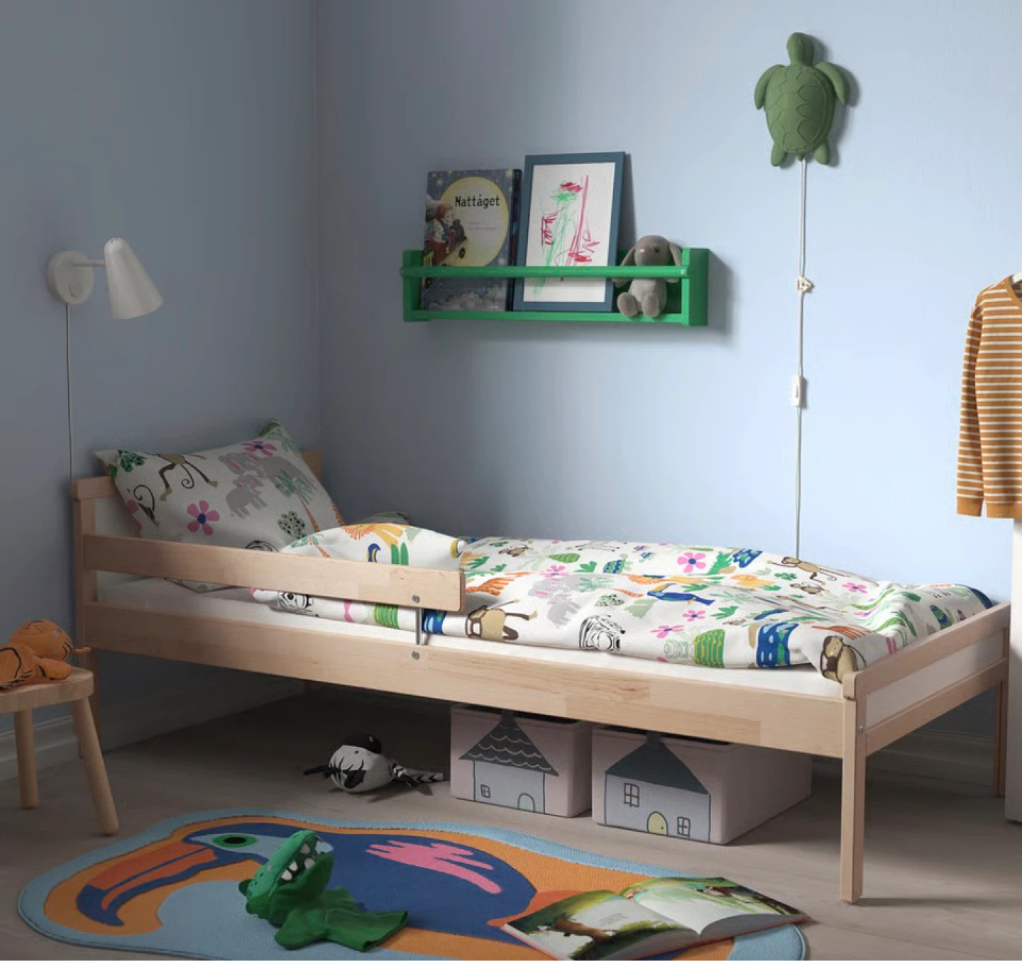 IKEA Junior Bed Frame with Guardrail