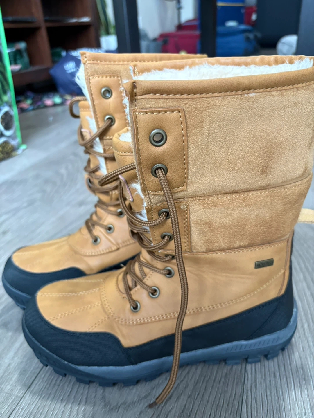 Brown Lined Winter Boots - Size 7 - photo 2