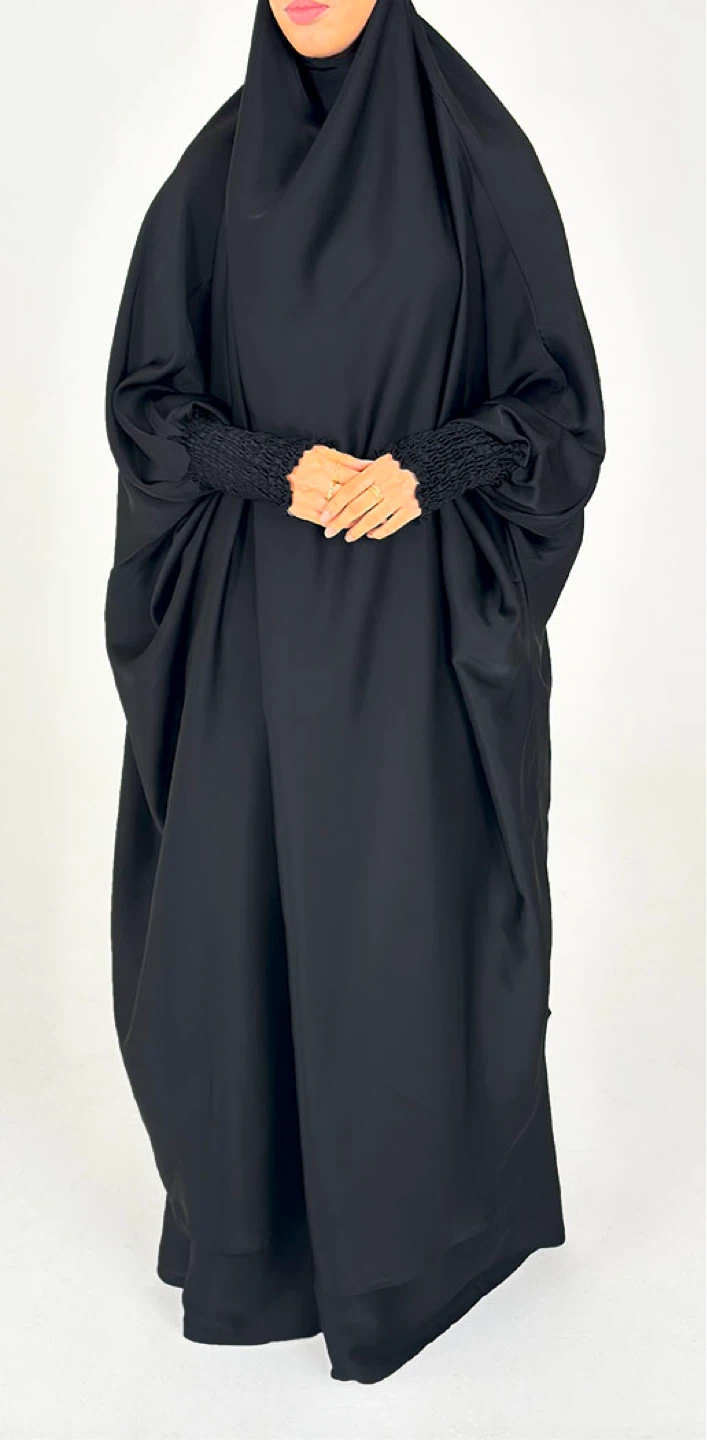 One piece Jilbab (BLACK)