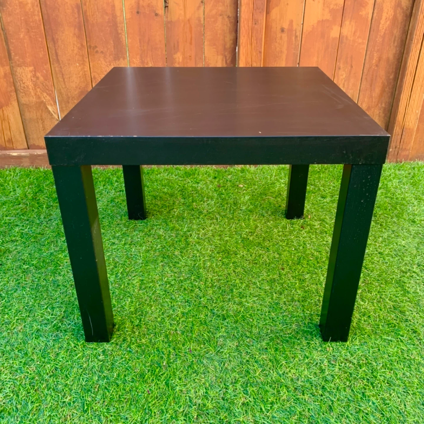 Side Table End Table Black Square Accent Table Furniture - photo 2