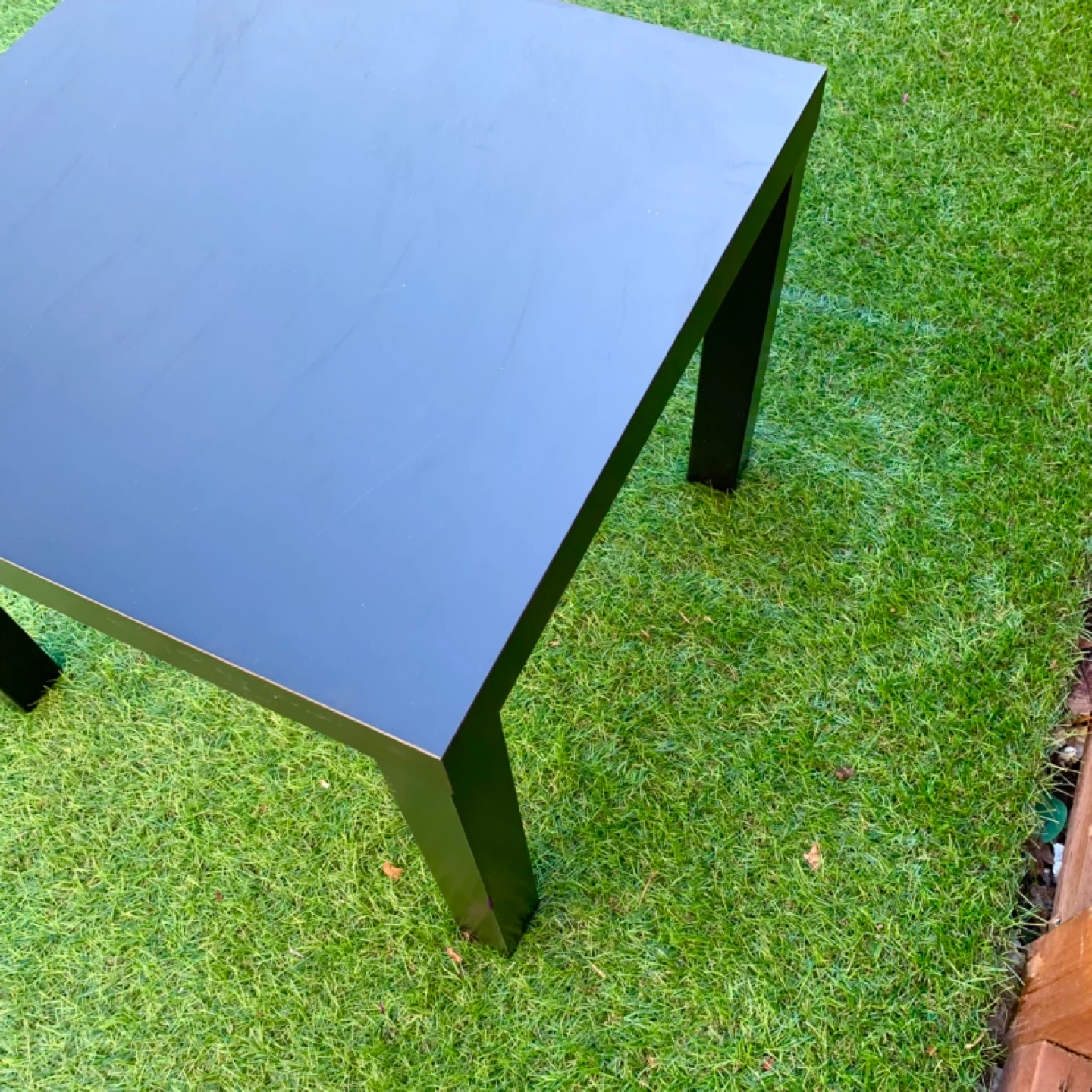 Side Table End Table Black Square Accent Table Furniture - photo 5
