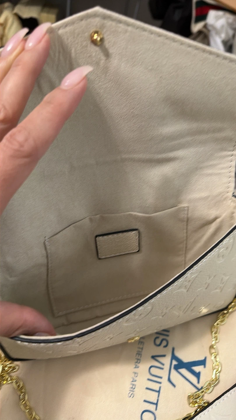 Louis Vuitton White Monogram Chain Wallet - photo 2