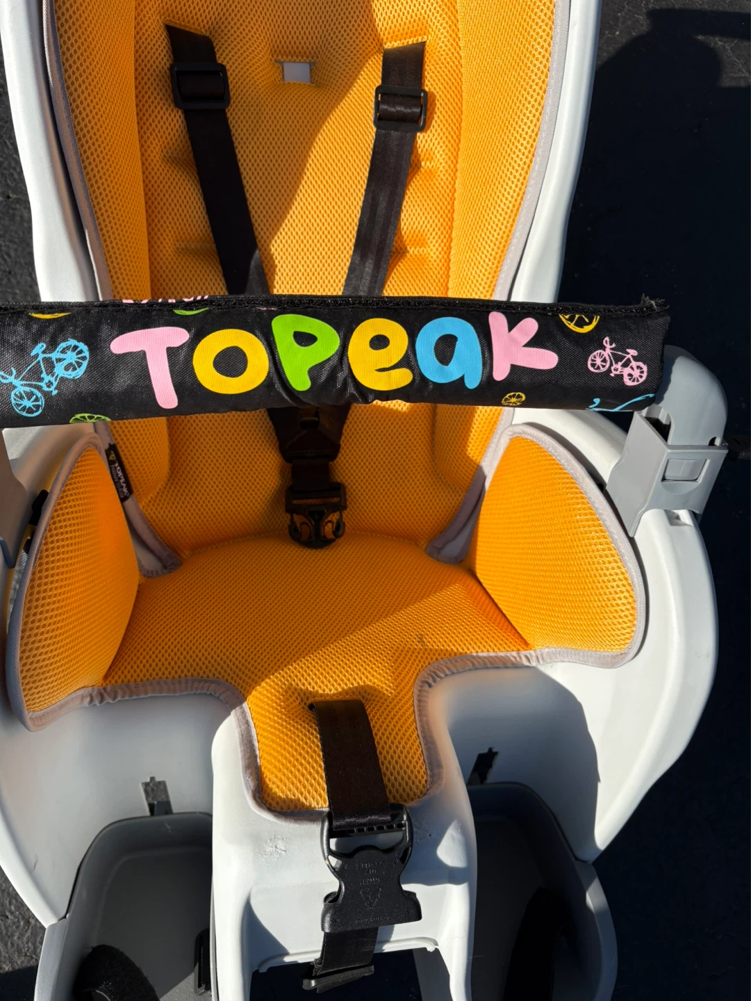 Topeak Child Bicycle Seat with Yellow Padding - photo 3