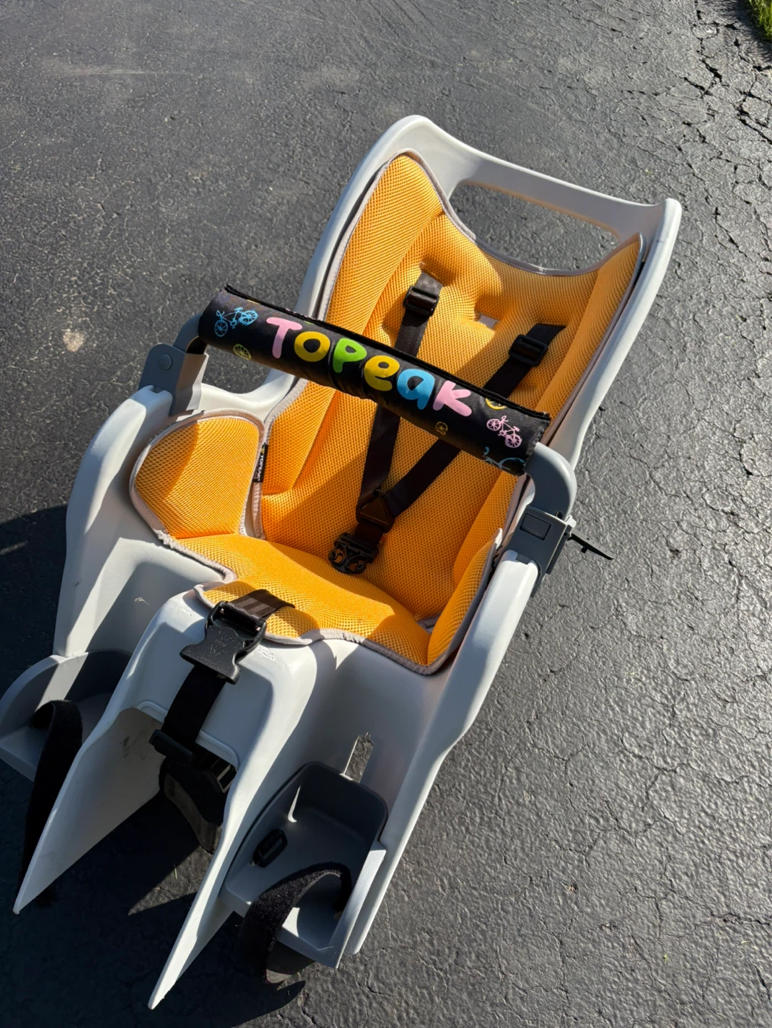 Topeak Child Bicycle Seat with Yellow Padding