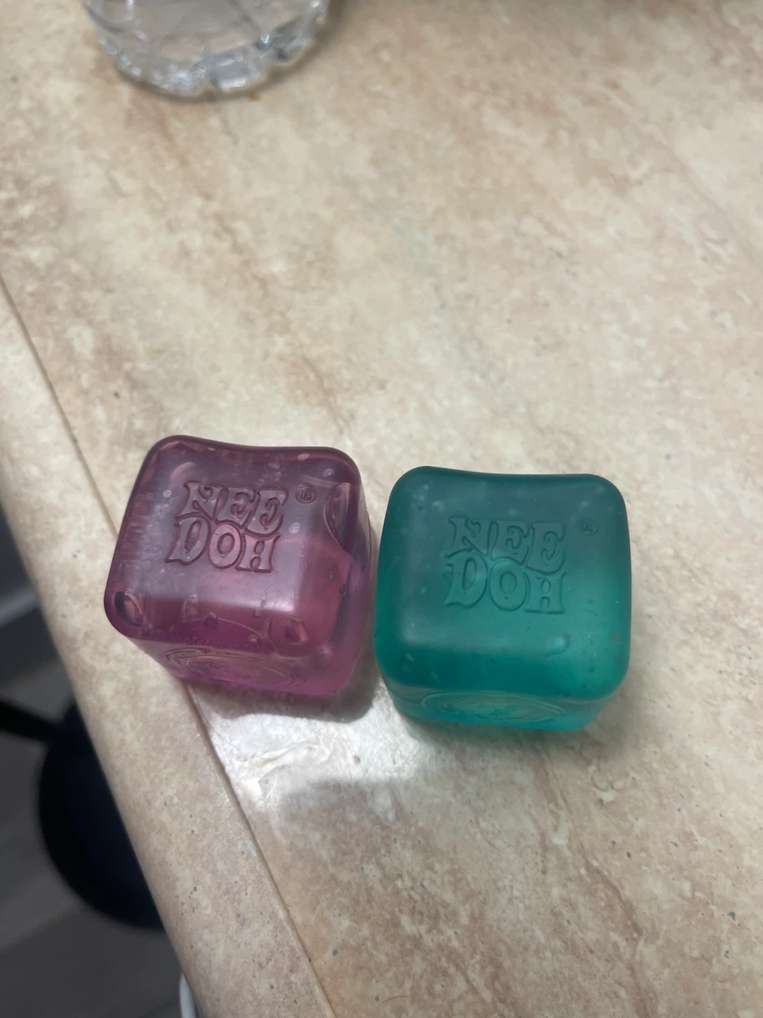 Nee Doh Squishy Stress Balls - 2 Pack (Purple & Teal)