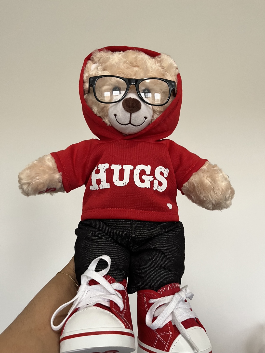 Build-A-Bear Stuffed Teddy Bear with Hoodie and Jeans