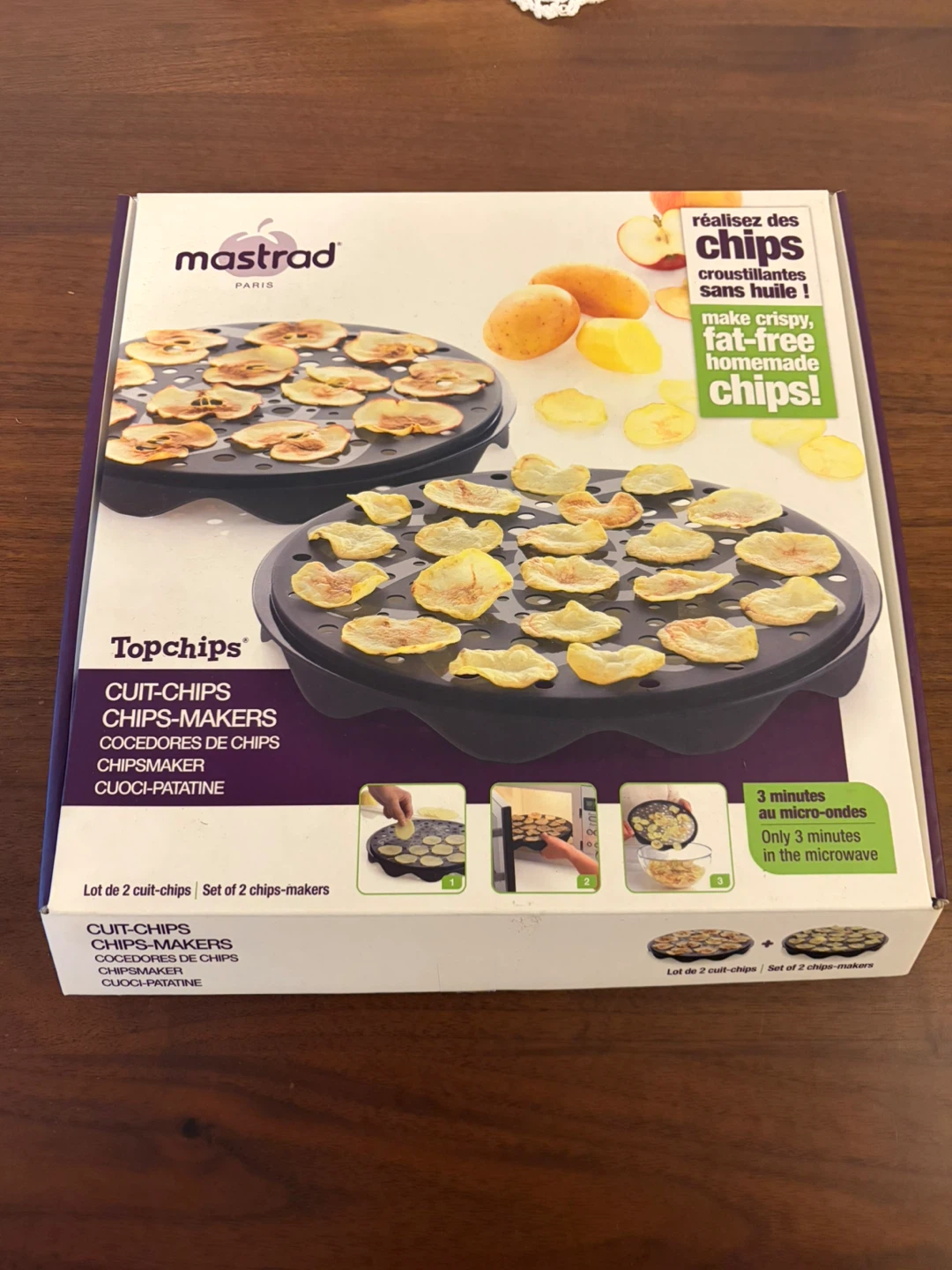 Mastrad Topchips Set of 2 Microwave Chip Makers