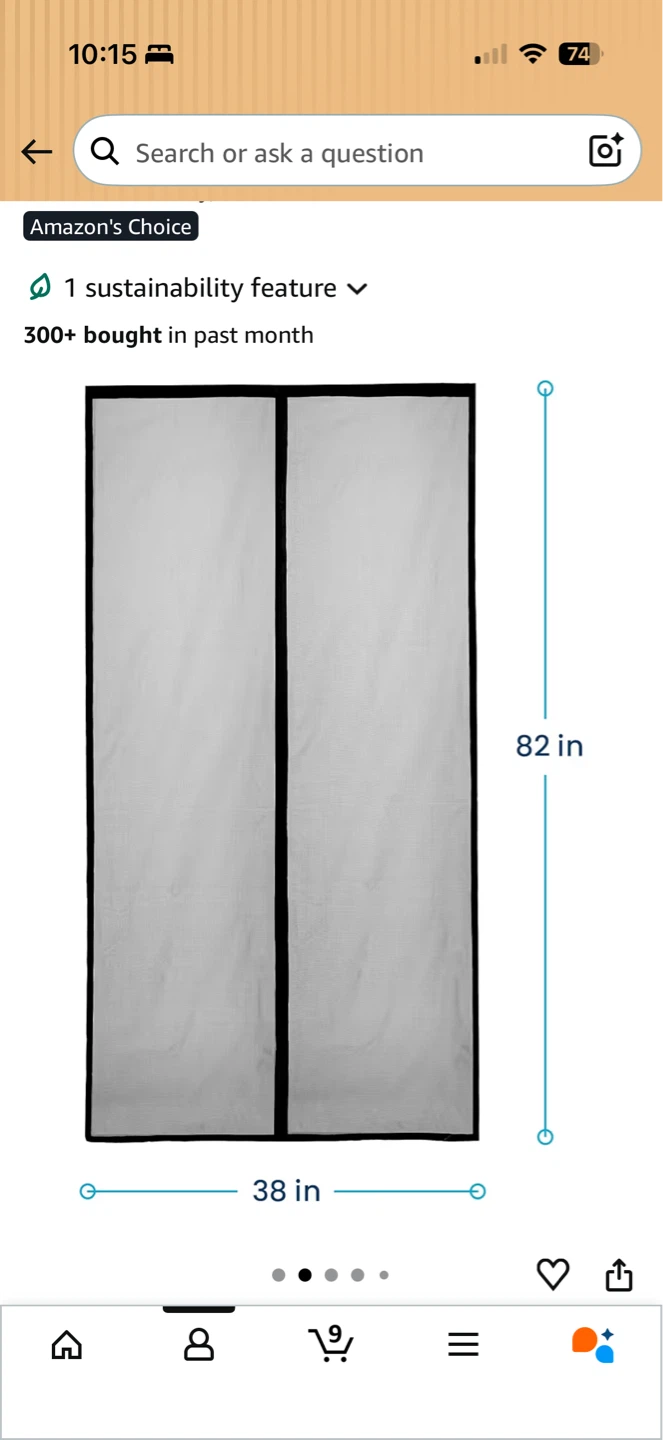Flux Phenom Magnetic Screen Door 38 x 82 Inch - photo 2