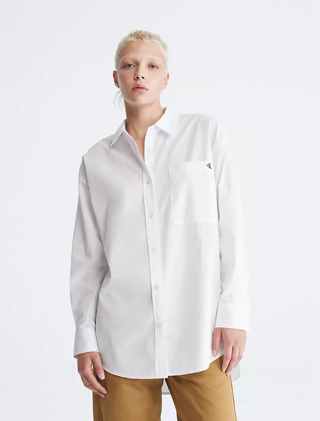 Calvin Klein Jeans White Button-Up Shirt