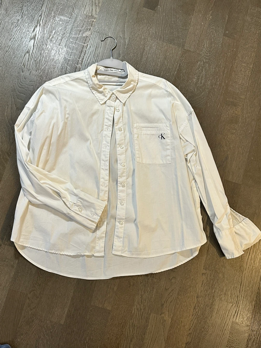 Calvin Klein Jeans White Button-Up Shirt - photo 2