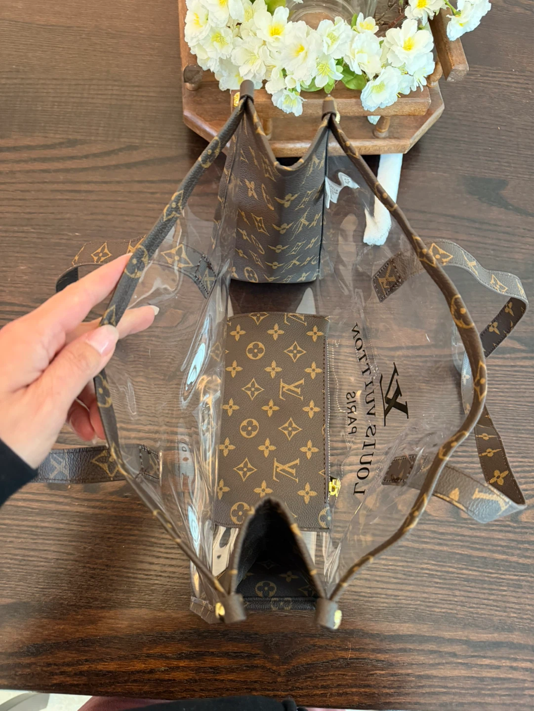 Transparent Tote Bag with Pouch - photo 2