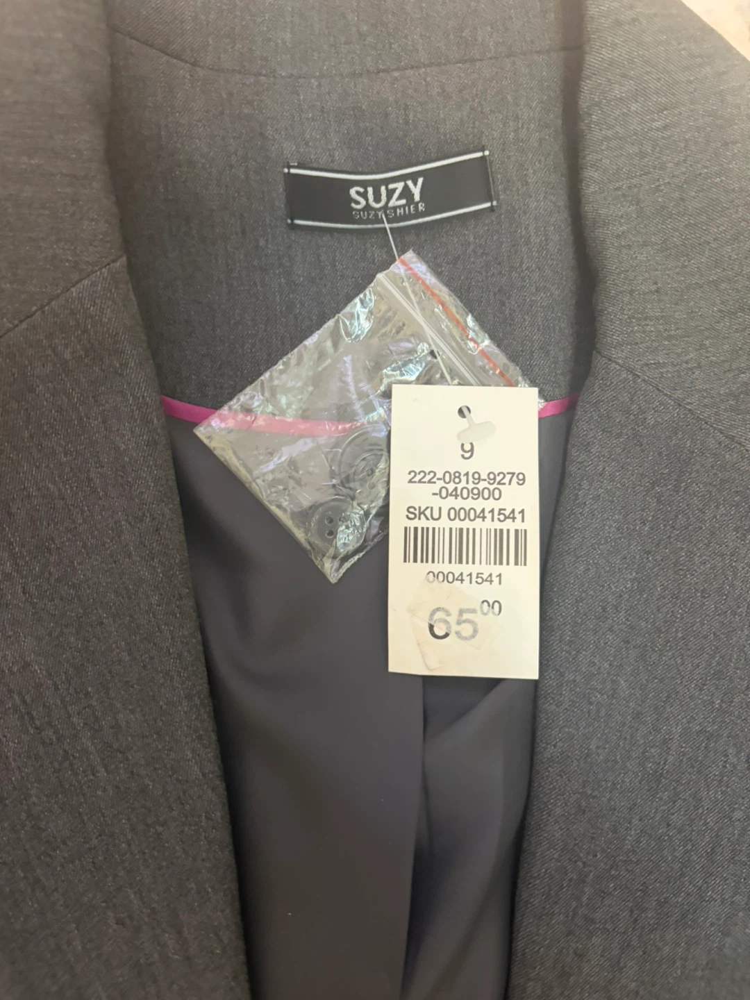 NEW Suzy Grey Pant Suit Set - Size 9 - photo 2