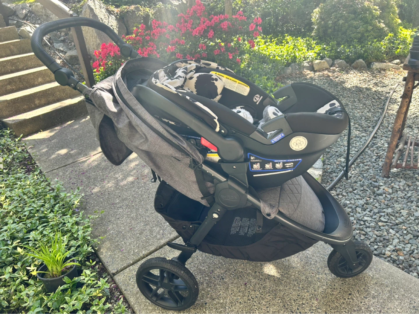 Britax Stroller System with Carrier - Grey - photo 5