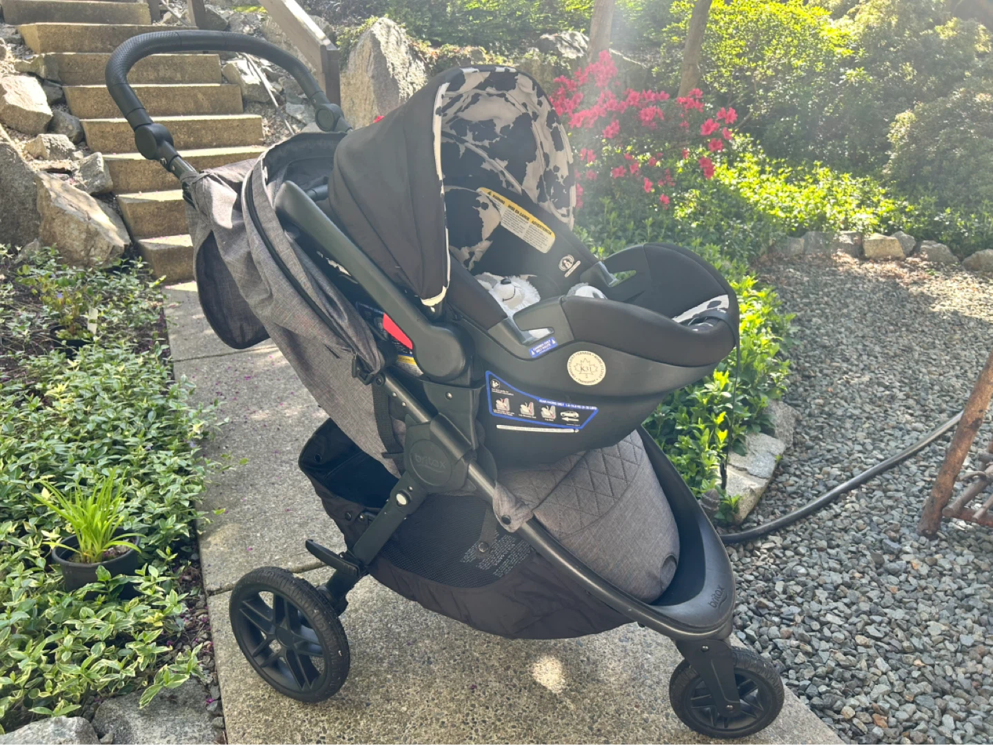 Britax Stroller System with Carrier - Grey - photo 4