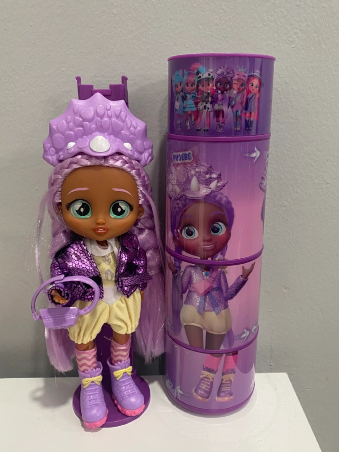 Kindi Kids Doll - Phoebe with Rainbow Cupcake Truck