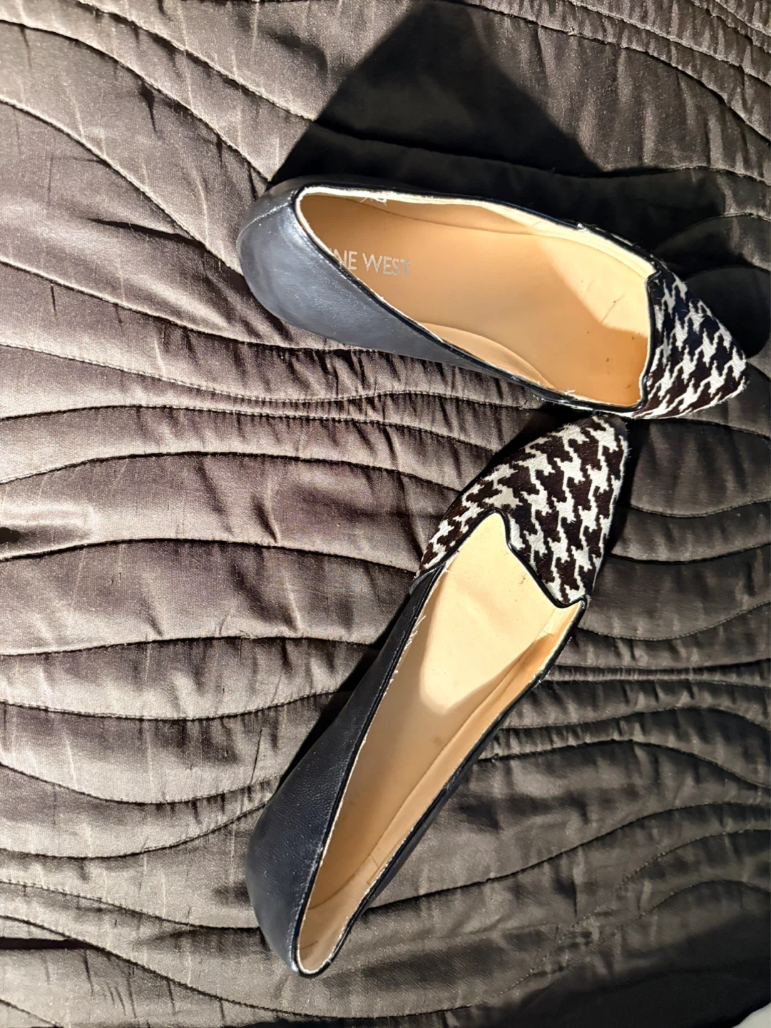 Nine West Black & Houndstooth Pointed Flats - photo 2