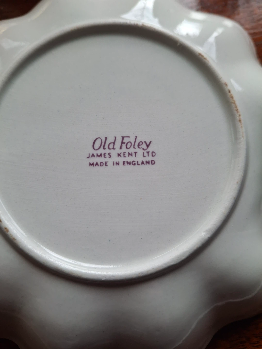 Small Old Foley trinket dish - photo 3