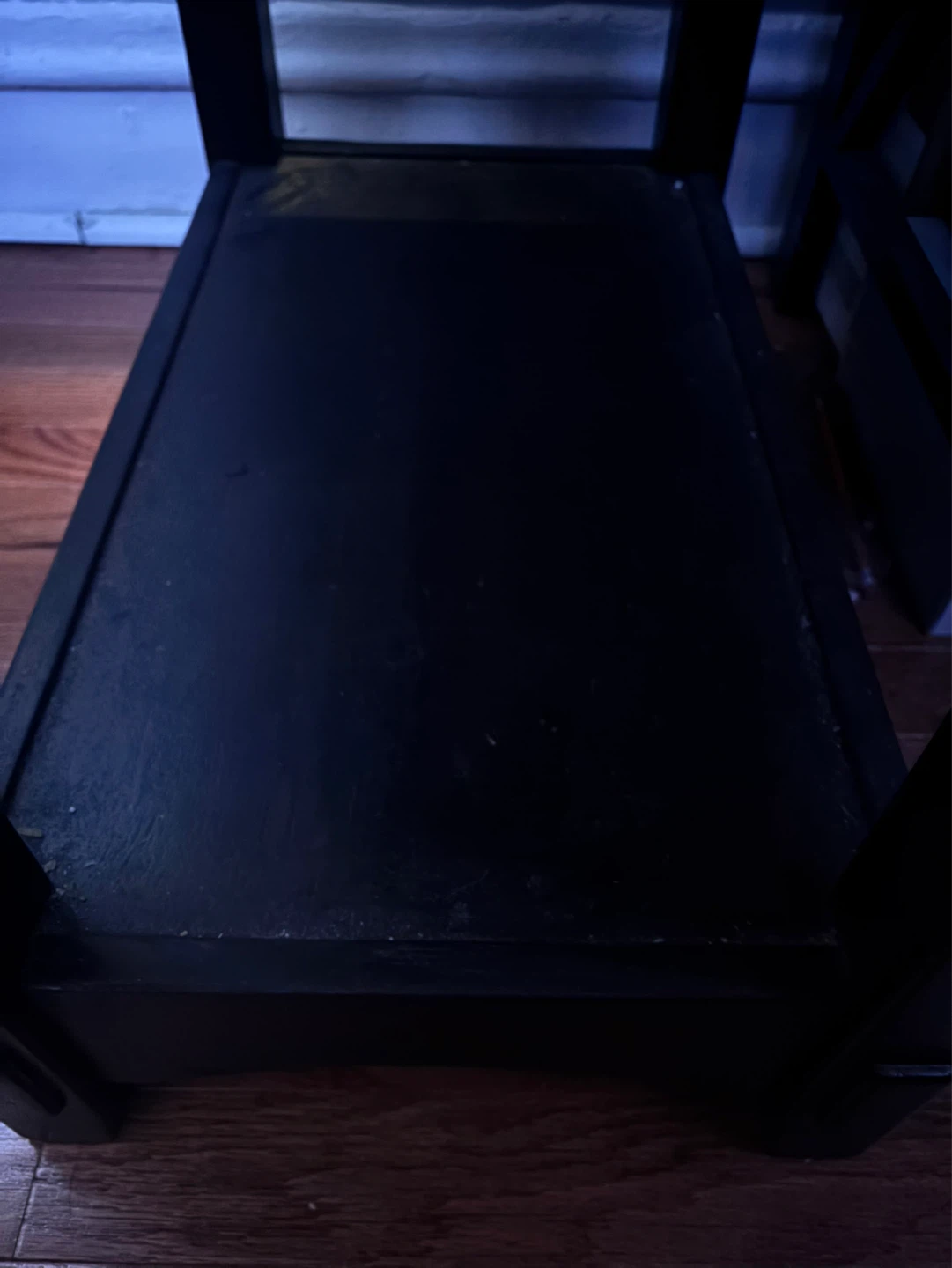 Black End Table with Drawer - photo 3