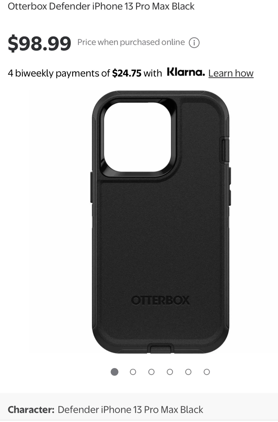 Otterbox Defender Series Case for iPhone 13 Pro Max - Black - photo 4