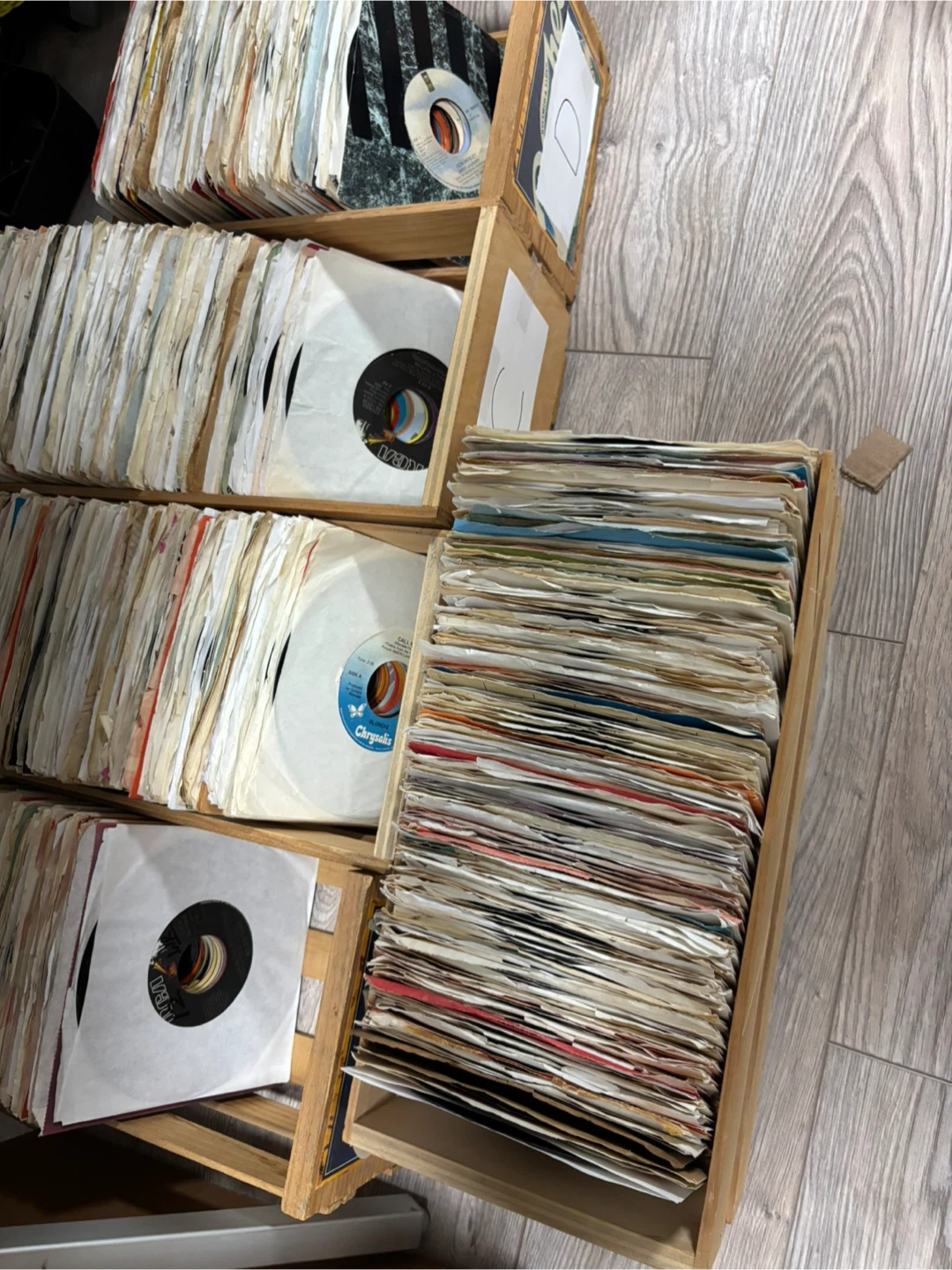 Collection 45 rpm Vinyl Record. E to P. Good to Excellent