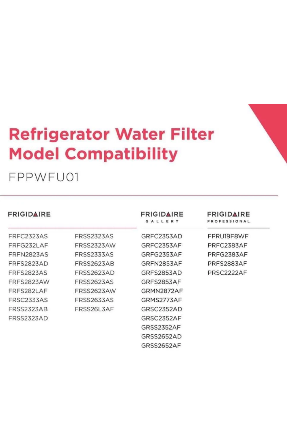 Frigidaire PurePour FPPWFU01 Water Filter - photo 2