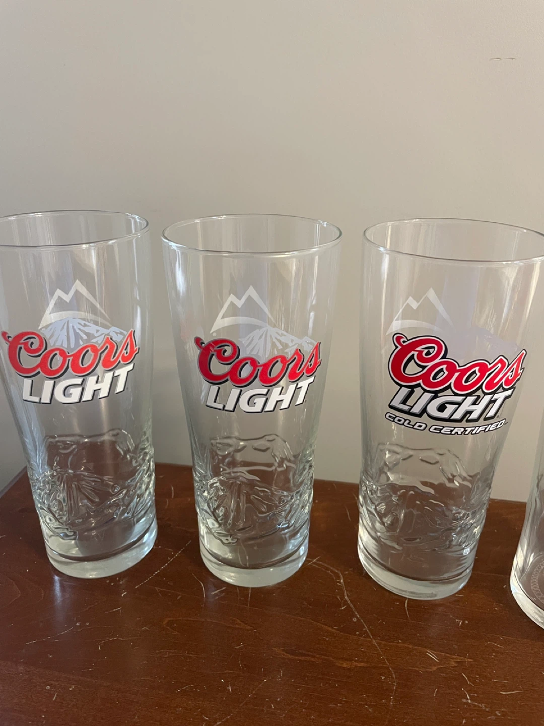 Coors Light Glasses Set - 4 Clear, 2 Frosted - photo 2