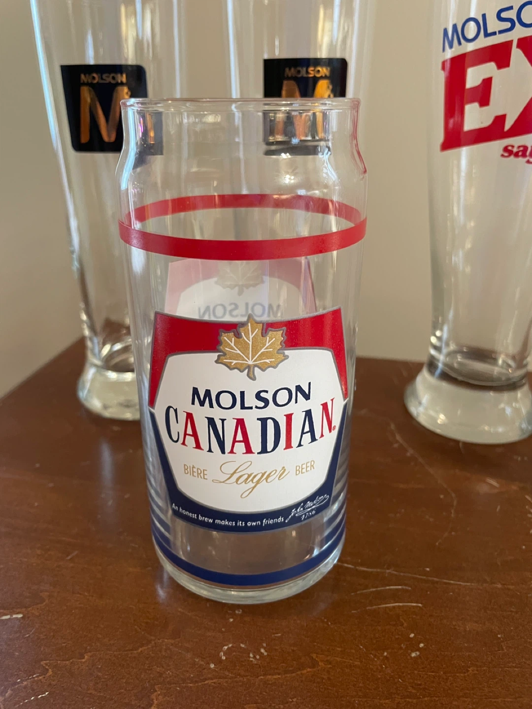 Molson Canadian & Molson Ex Beer Glasses - photo 5