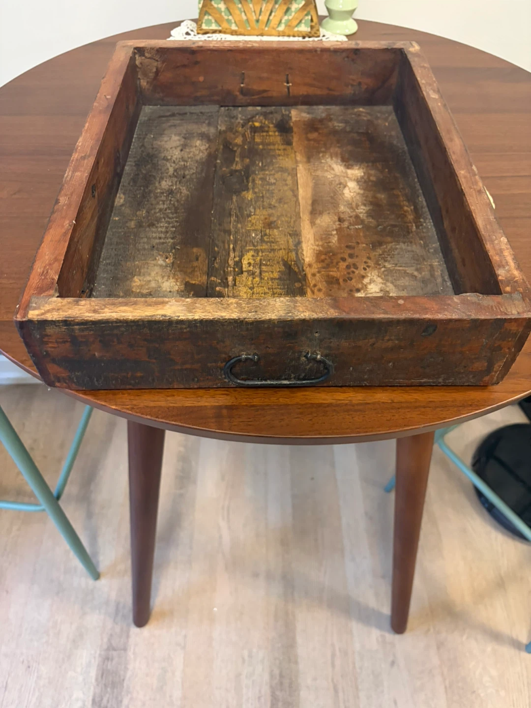 Rustic Wooden Tray with Handle