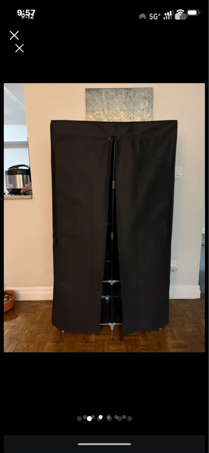 MOGELAFOO 35 Inch Portable Wardrobe Closet Organizer - photo 2